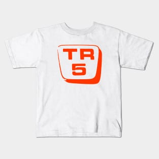 Triumph TR5 1960s classic car logo red Kids T-Shirt